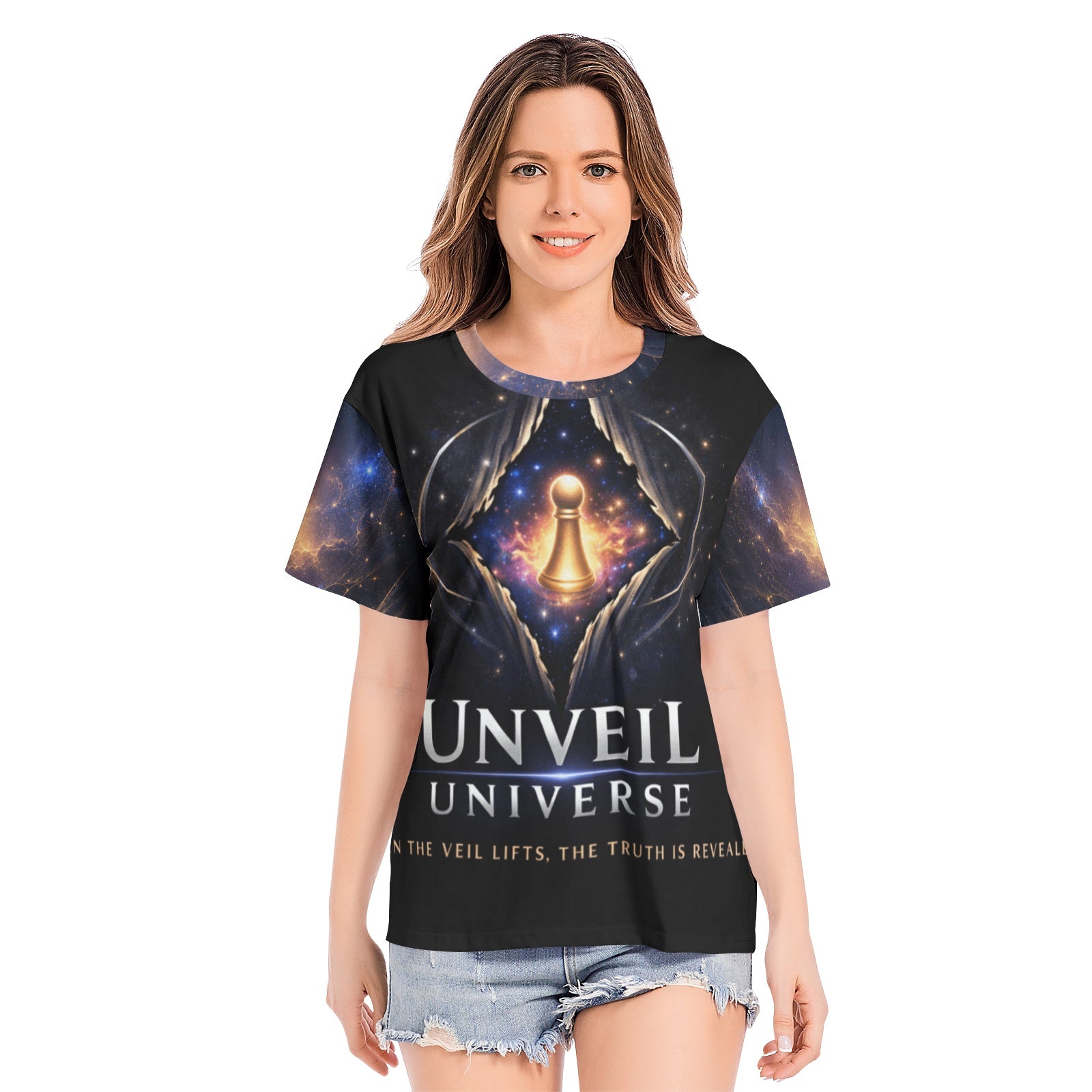 Unveil Universe Cosmic Veil T-Shirt