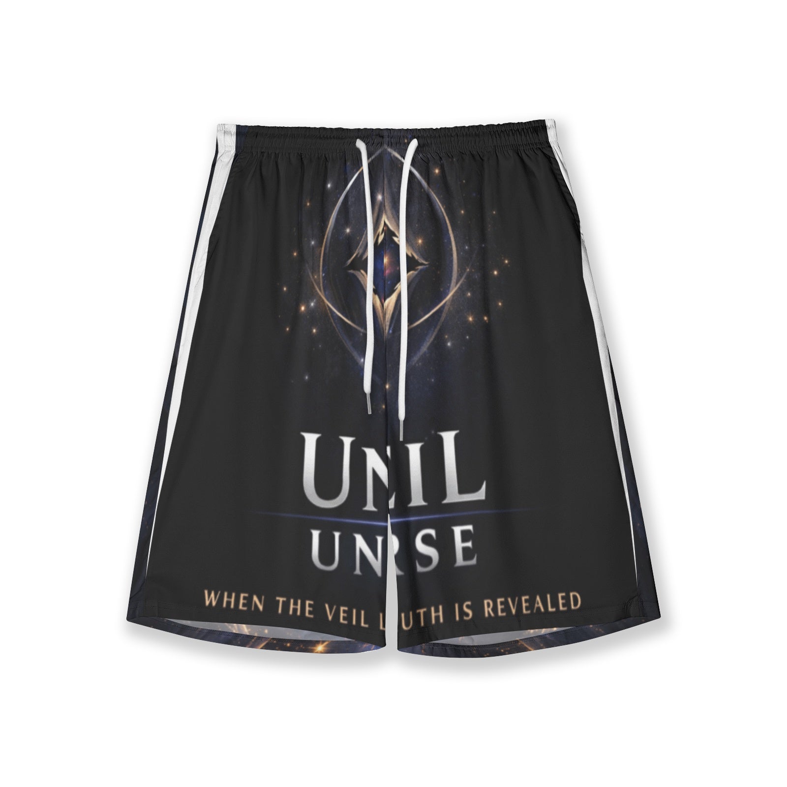 Unveil Universe Cosmic Veil Hawaiian Swim Shorts